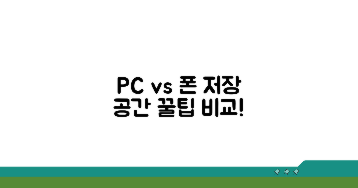 PC, 스마트폰 저장 방법 비교 분석