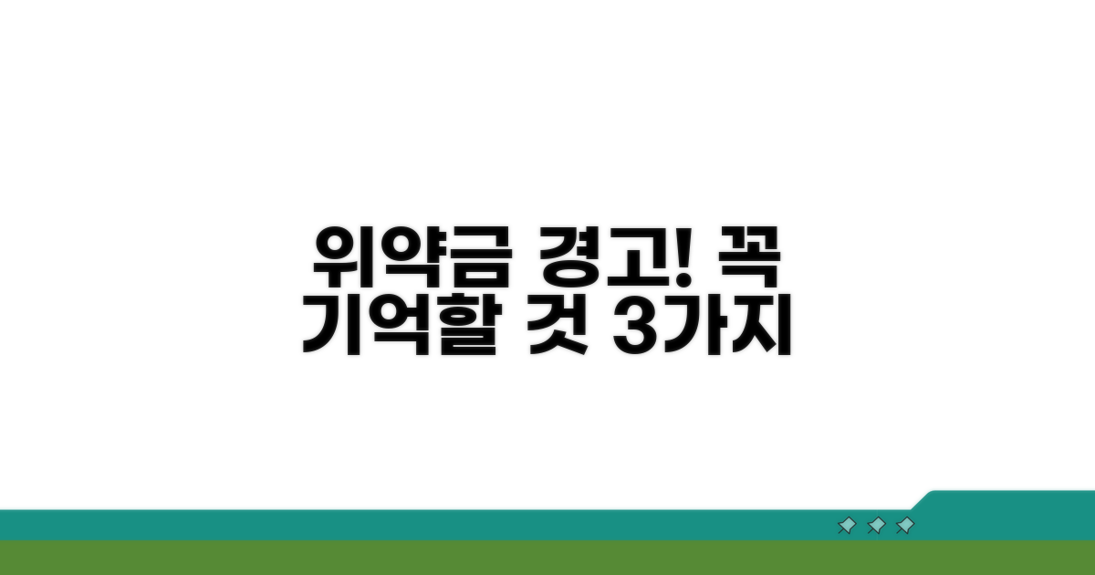 위약금 발생 전 주의할 점