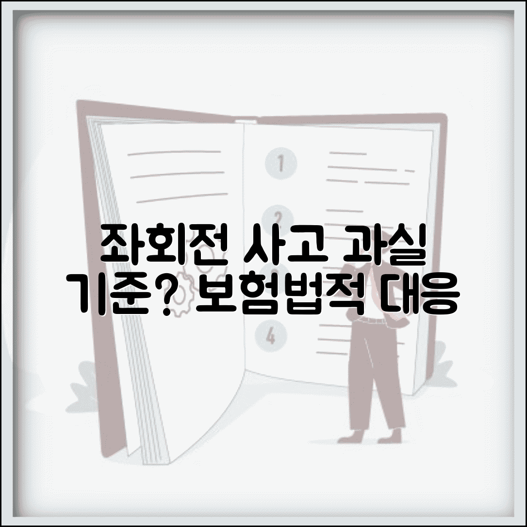 좌회전 유도선 사고 과실 판단 기준 | 보험 처리 및 법적 대응 방법 총정리
