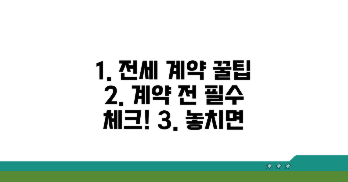 전세 계약 꿀팁 완전 정리