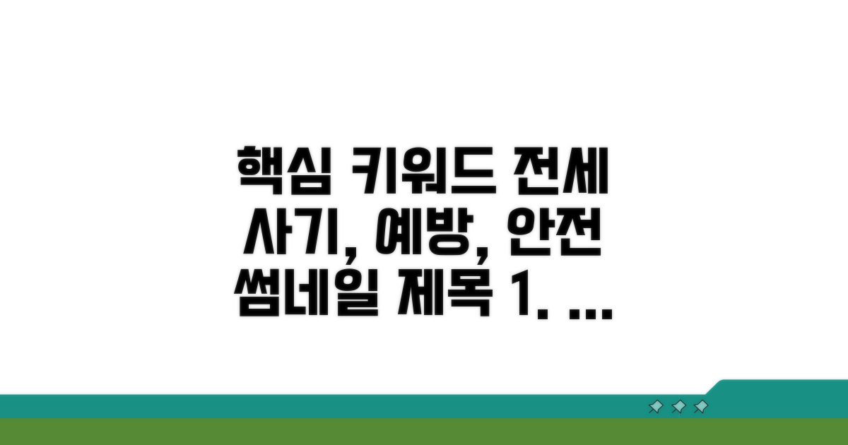안전한 전세 사기 예방법
