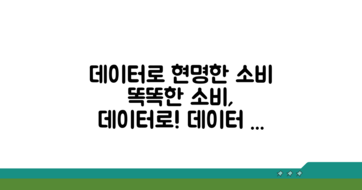 데이터 기반 현명한 소비