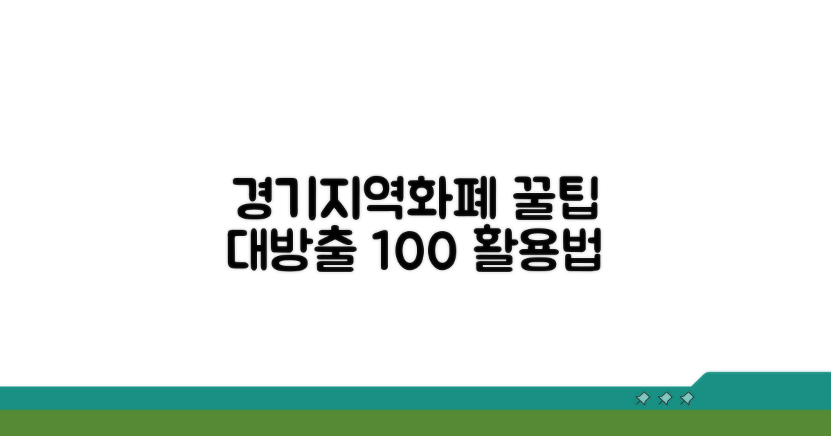 경기지역화폐 꿀팁 활용법