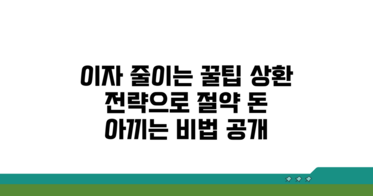 이자 줄이는 상환 꿀팁