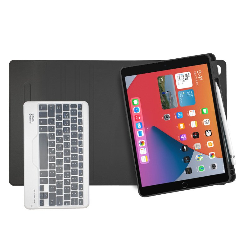 아이패드 프로7세대 11인치 M4 애플펜슬 수납 콤비 회전 블루투스 키보드 케이스 상세 이미지 1