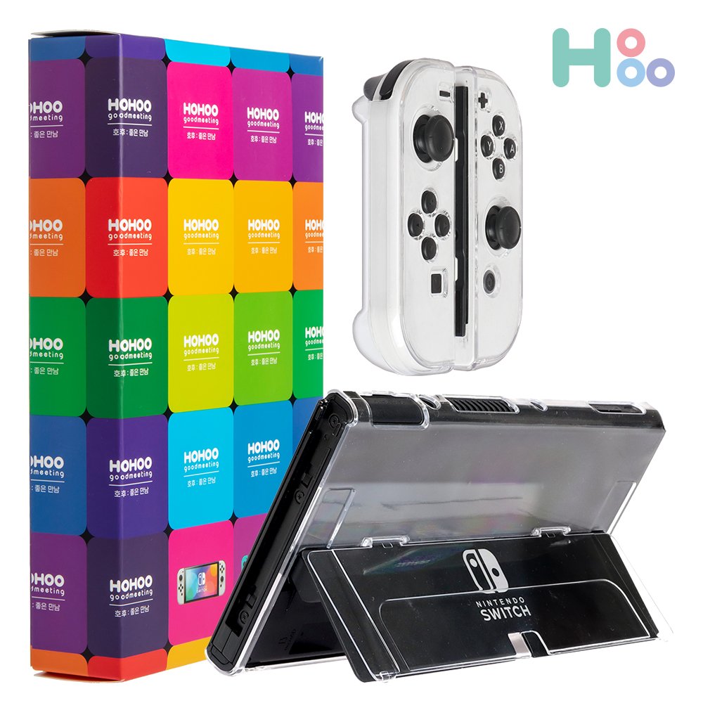닌텐도 스위치 OLED케이스 조이콘 커버 투명 H1 상세 이미지 1