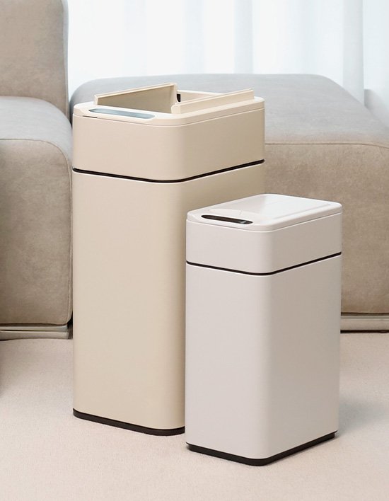 살림 SET 10L+20L 스마트 자동 센서 쓰레기통 냄새차단 인테리어 휴지통 날개형 상세 이미지 1