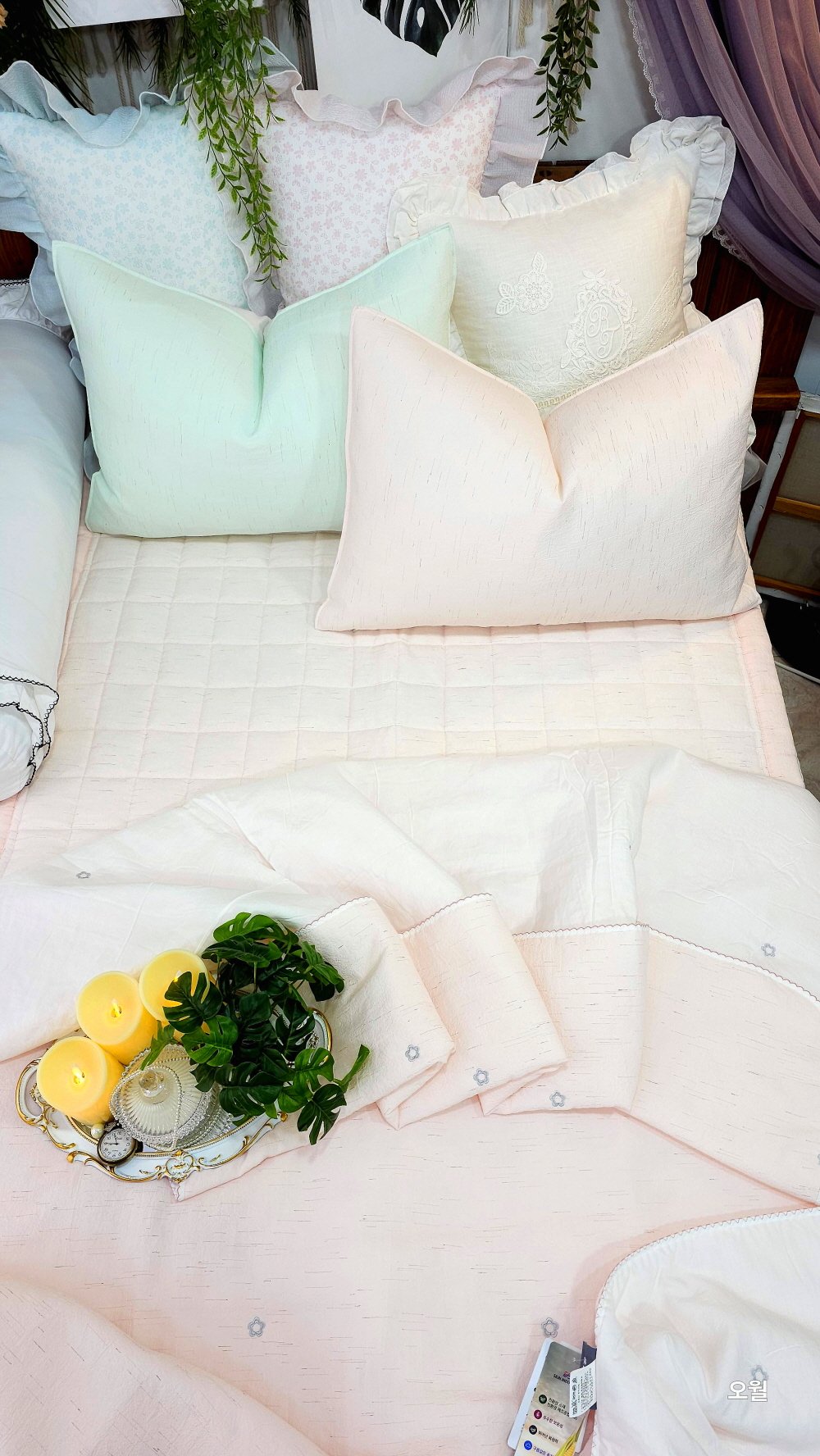 아쿠아린넨 모달 여름이불세트 시어서커 차렵이불세트 상세 이미지 1