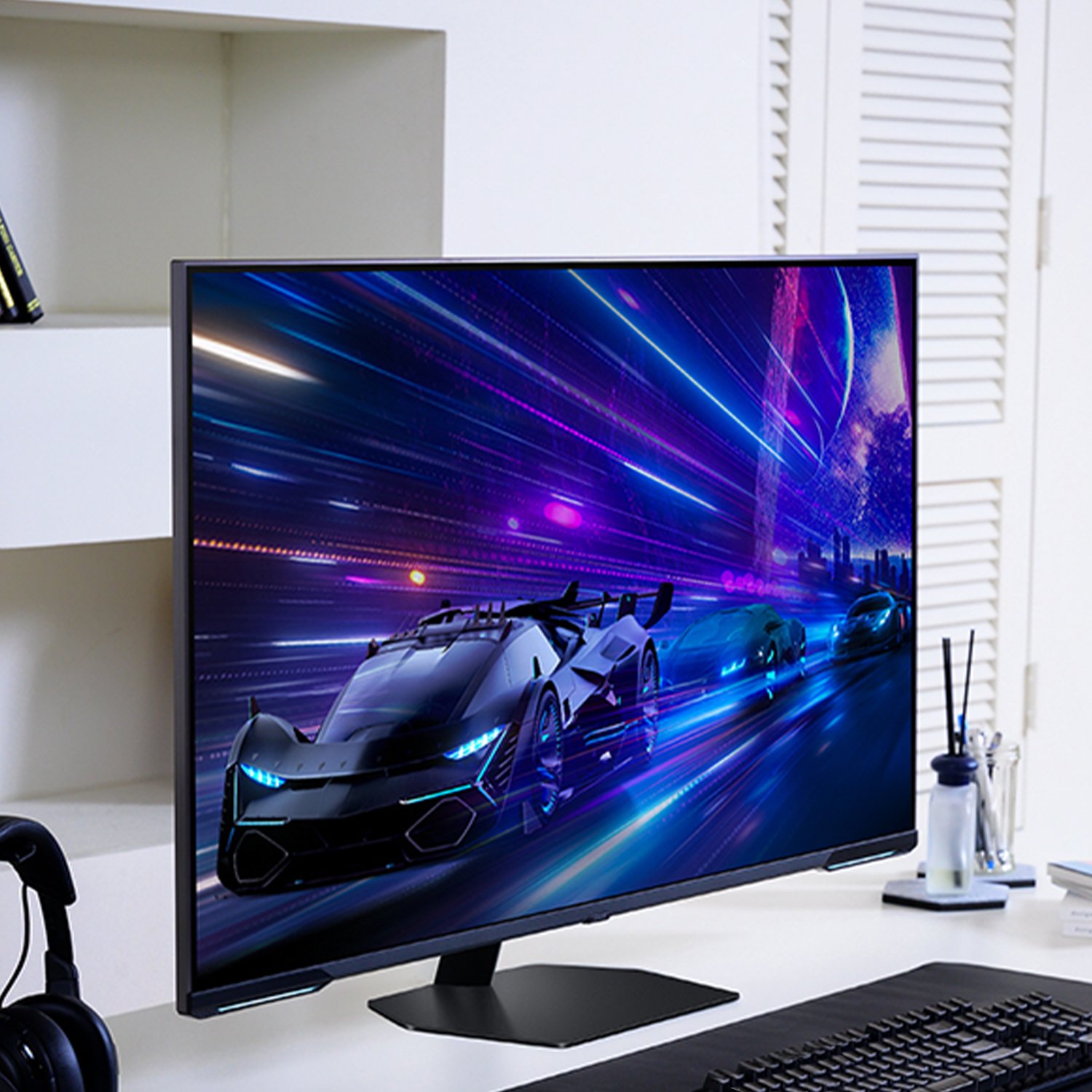 삼성 스마트 게이밍 UHD 107.9cm(43인치)IPTV 모니터+무빙스탠드 삼탠바이미 상세 이미지 1
