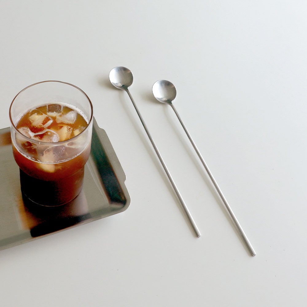 오데뜨 무광 스텐 롱티스푼 카페 롱스푼 머들러 상세 이미지 1