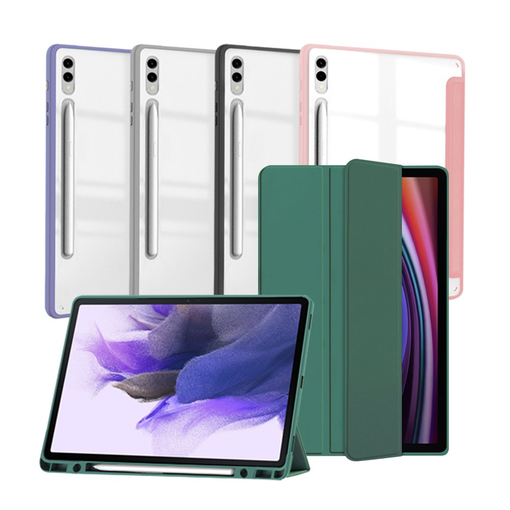 갤럭시탭 S9 FE 플러스 케이스 S펜수납 투명 그라드 카디프그린, 탭 S9 FE+/S9+ 상세 이미지 2