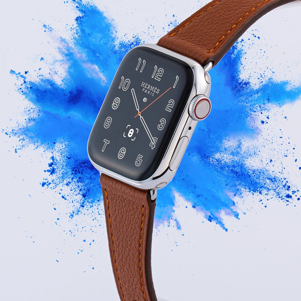 애플워치 SE3 가죽 스트랩 애플워치10 애플워치11 8 7 SE2 밴드 줄 슬림 상세 이미지 2