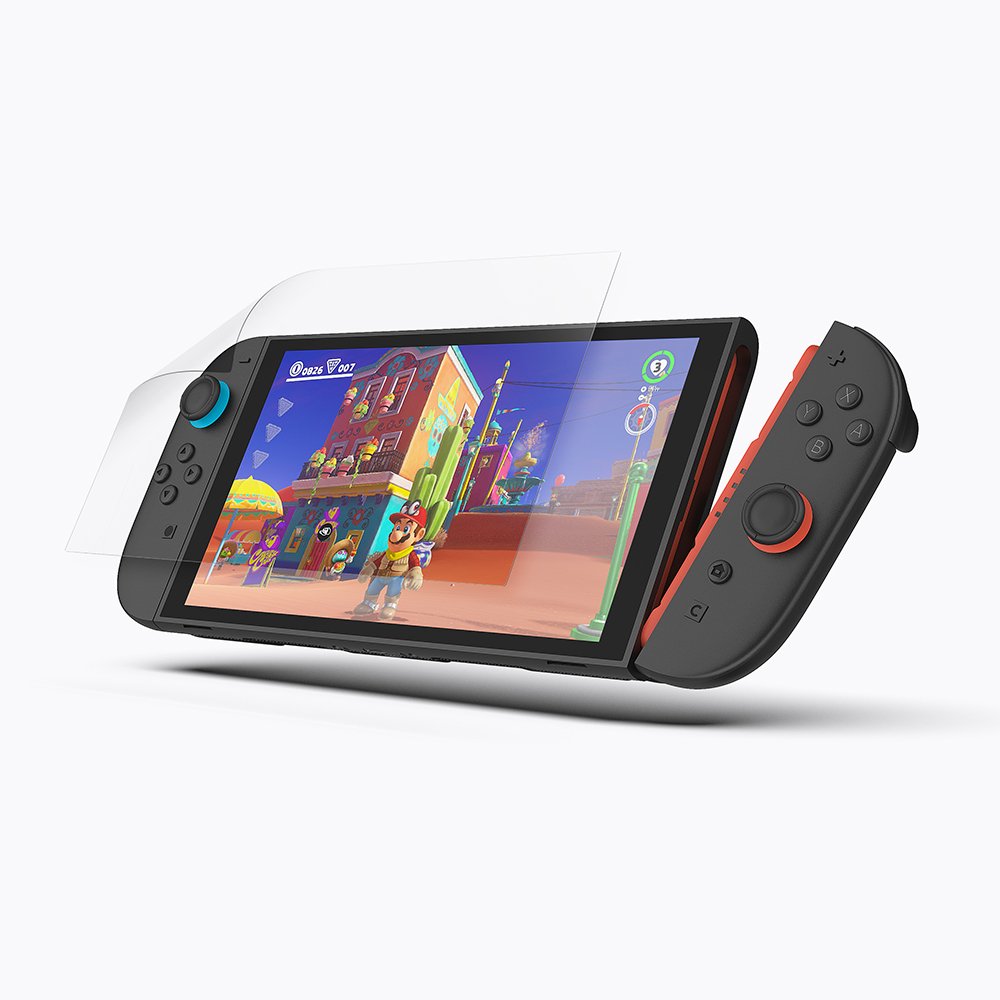 지니비 닌텐도 스위치2 리얼컬러 AR 초고화질 액정보호필름, 무반사 상세 이미지 2