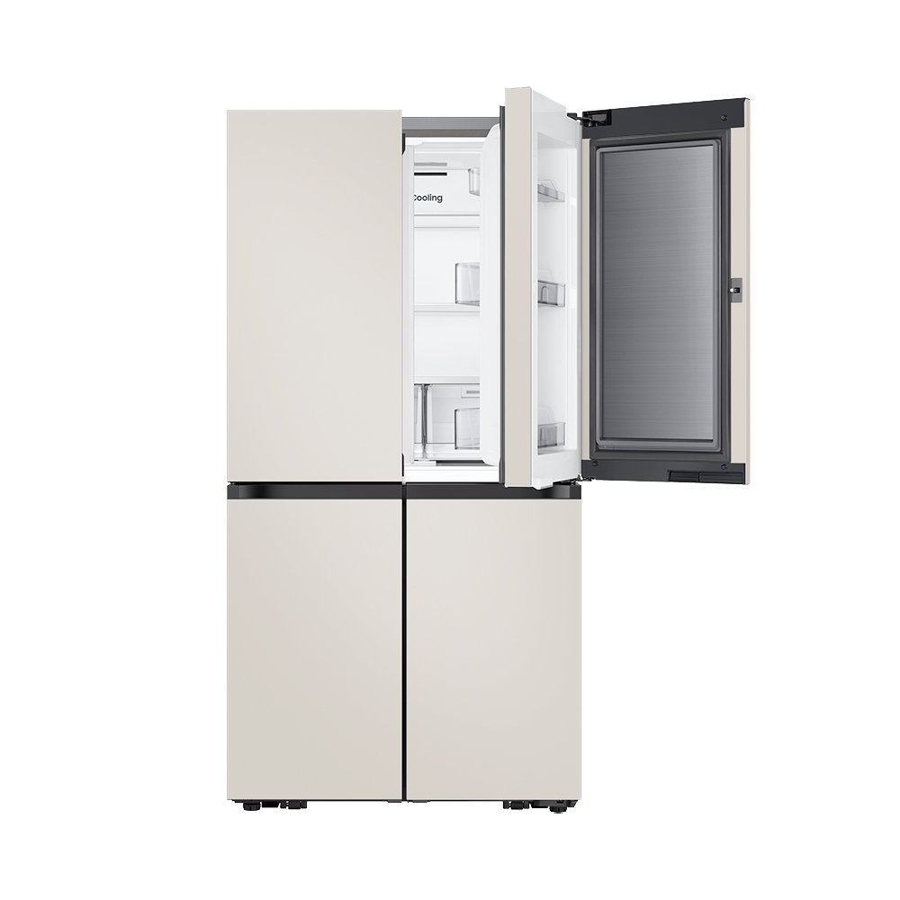 단하루!혜택가174만 삼성 비스포크 AI 냉장고 1등급 4도어 902L RM70F90M1GD 에센셜베이지 푸드쇼케이스 상세 이미지 2