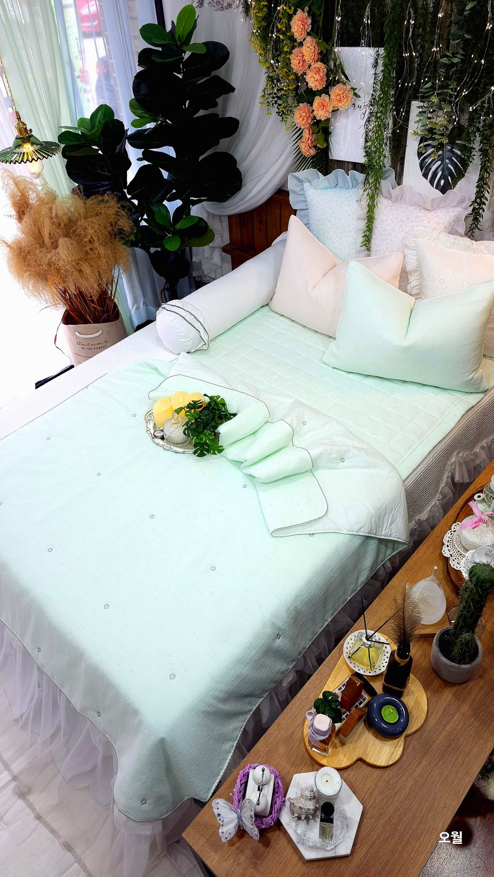 아쿠아린넨 모달 여름이불세트 시어서커 차렵이불세트 상세 이미지 1