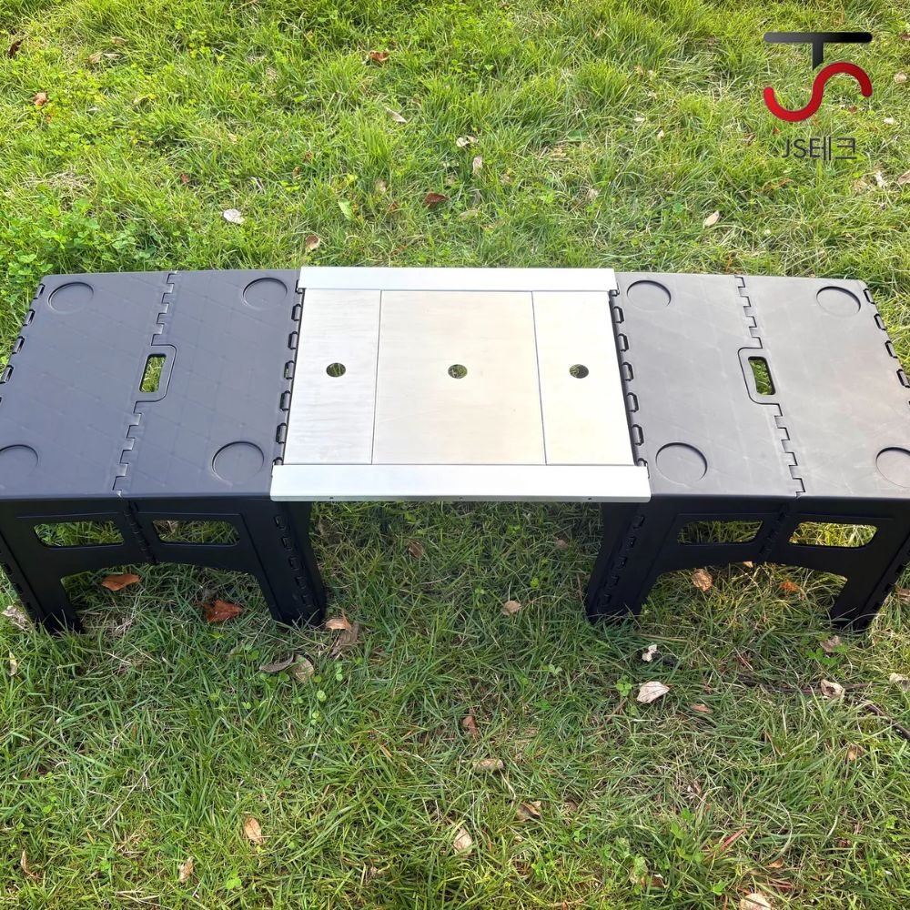 캠핑 테이블 연결 브릿지 미니 접이식 가방 igt 2유닛 (킵 다이소 스노우피크 등 호환) 상세 이미지 2