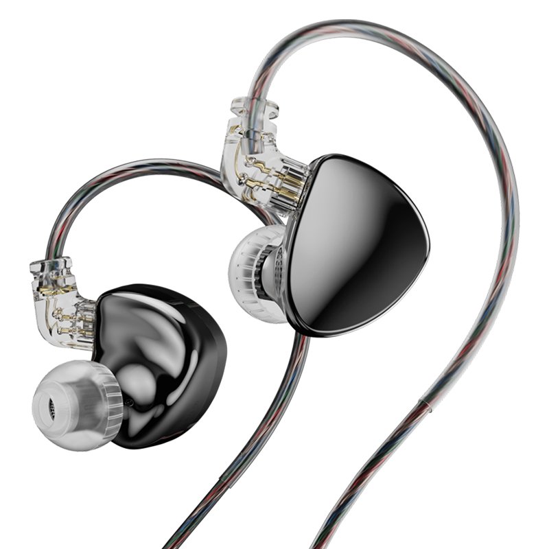 TRN MT5 HIFI 인이어 유선 이어폰 블랙 마이크 없음 상세 이미지 1